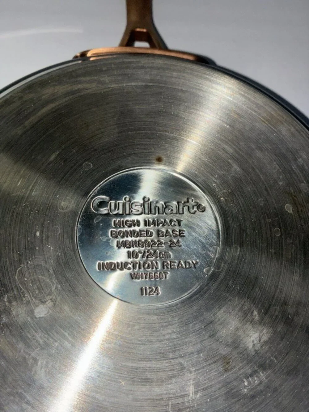 2pc Cuisinart High Impact Stainless Steel Skillets 8” and 10” Set